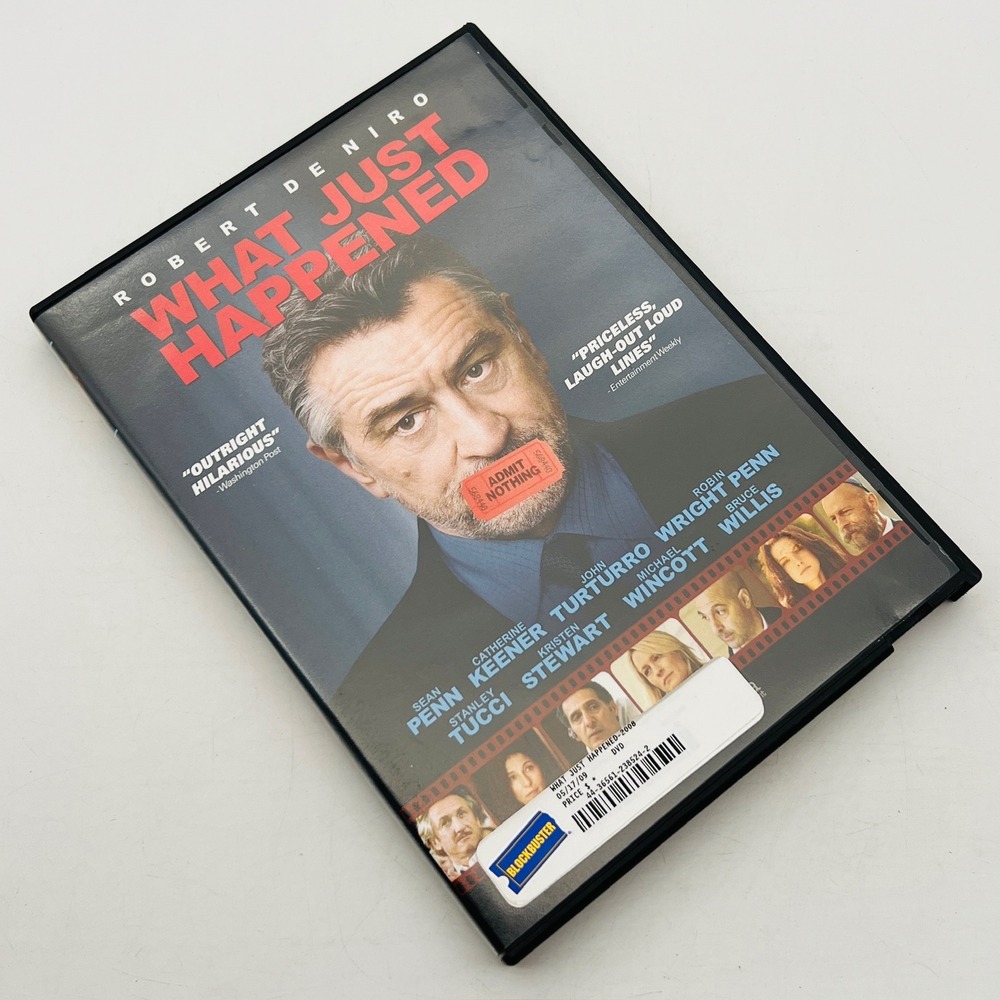 What Just Happened DVD Robert De Niro Sean Penn Blockbuster Case Satire‎ Comedy